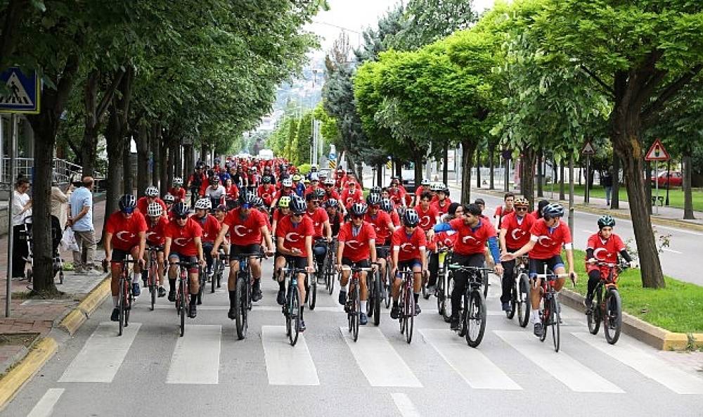 Kocaeli'de pedallar 'Barış' için çevrildi