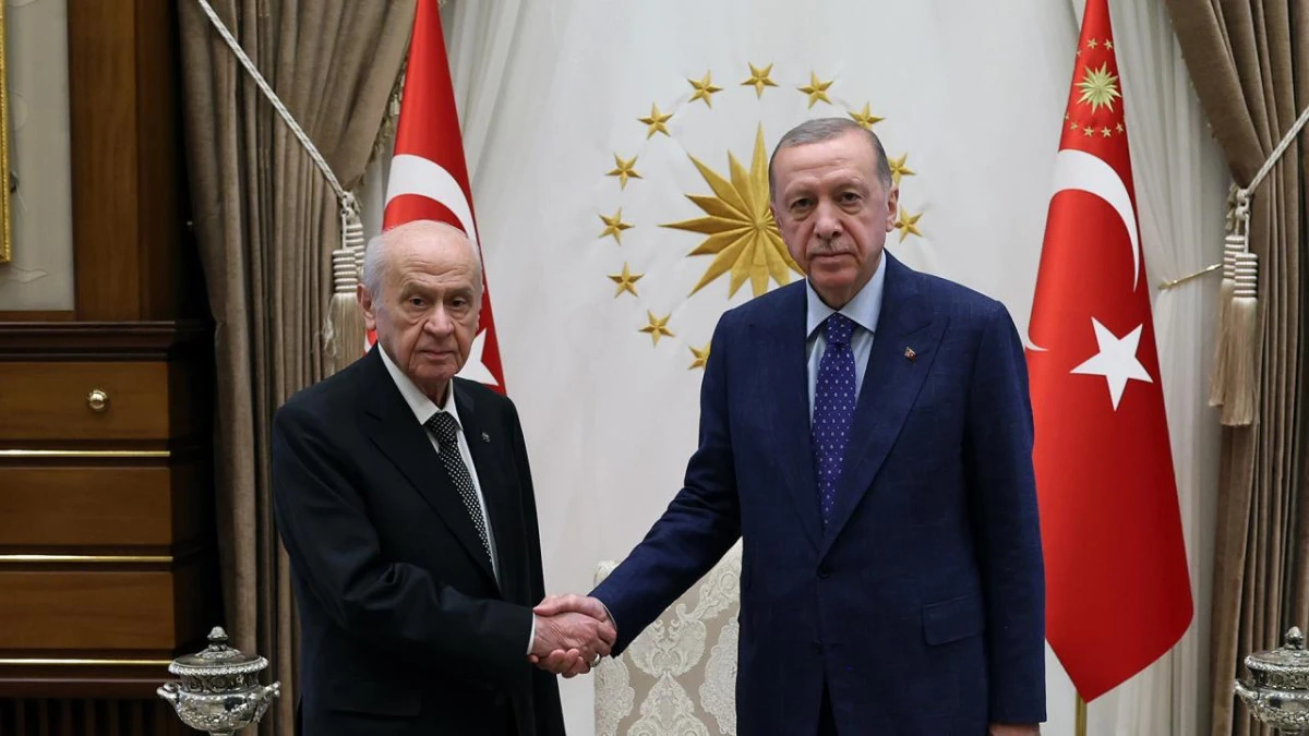 Cumhurbaşkanı Erdoğan Bahçeli ile bir araya geldi