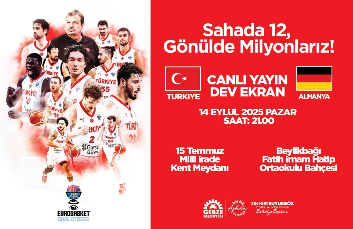 Final Heyecanı Gebze’de Dev Ekranlarda