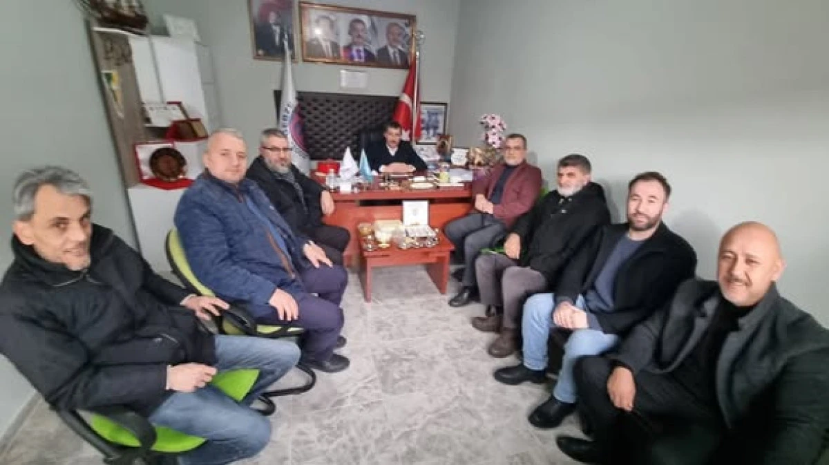 GEBZE REFAH'TAN MUHTAR ŞAHİN&rsquo;E ZİYARET