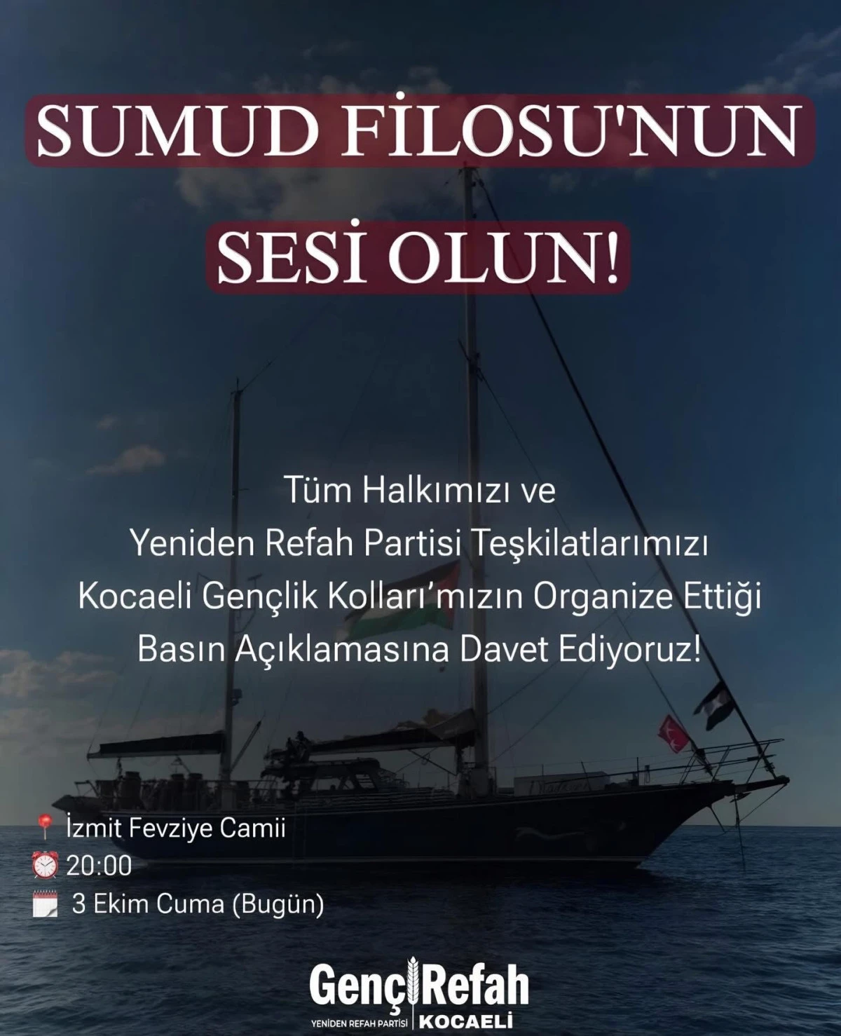 Refah gençliğinden Sumud daveti  