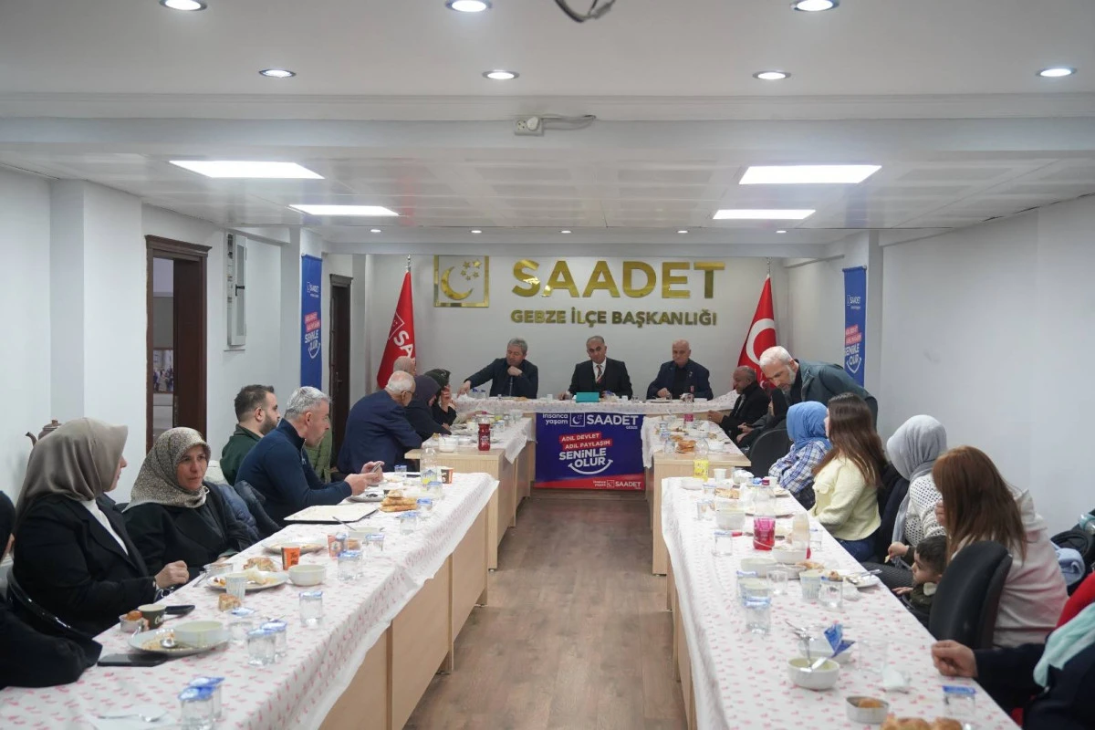 Saadet Partisi Gebze&rsquo;den Vefa ve Hizmet Seferberliği: Hem İftar Hem Ziyaret