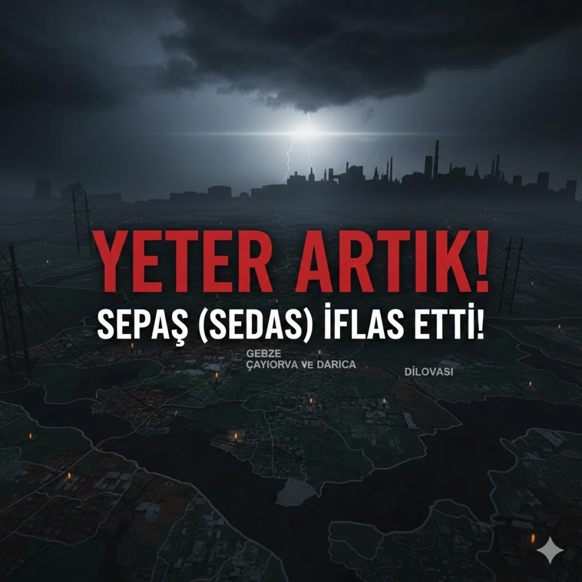 SANAYİNİN BAŞKENTİNDE 'ENERJİ' İFLASI: G&Uuml;NLERDİR BİTMEYEN KARANLIK, DİNMEYEN &Ouml;FKE!