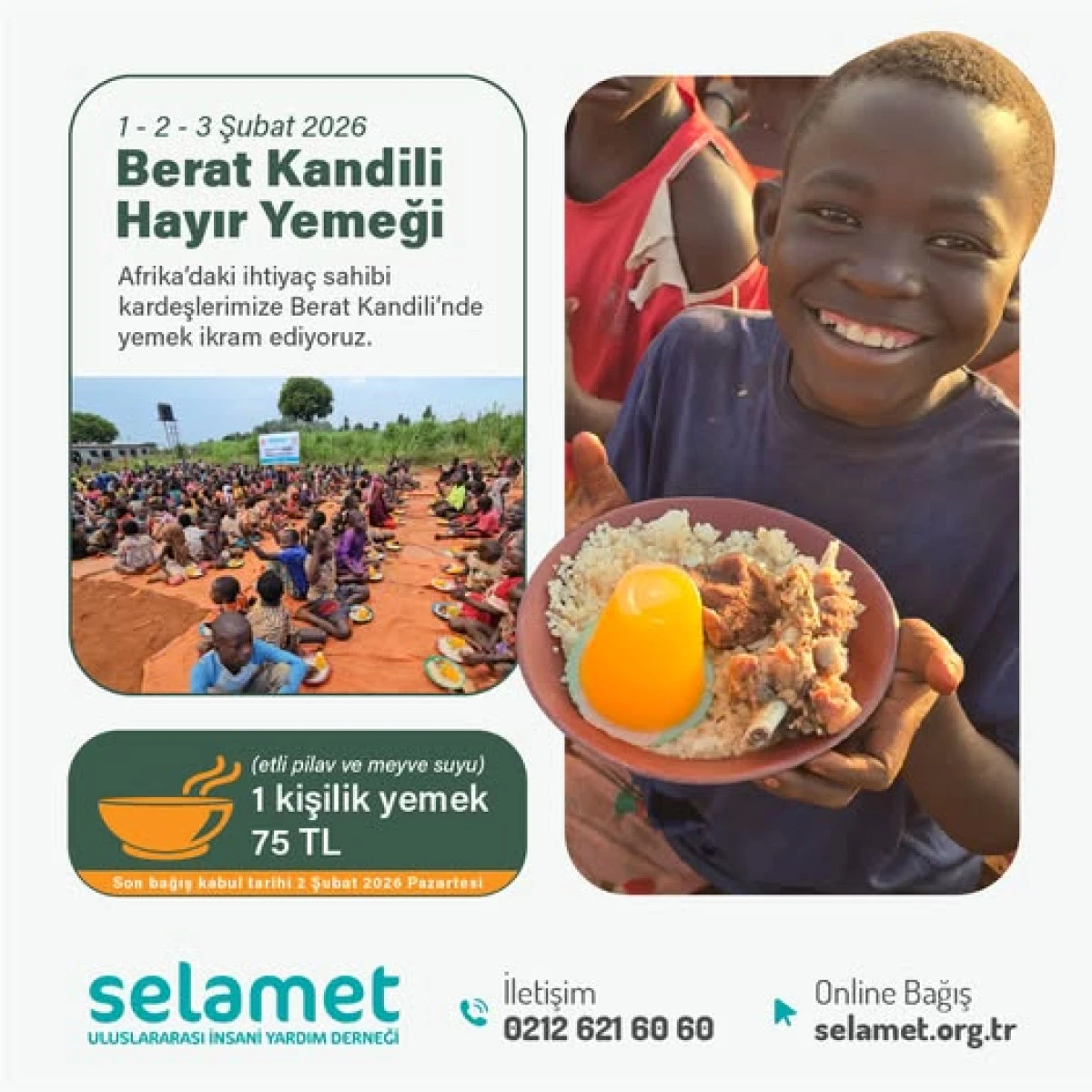 SELAMED ile Berat Kandili&rsquo;nde Afrika&rsquo;ya İyilik Taşıyoruz!